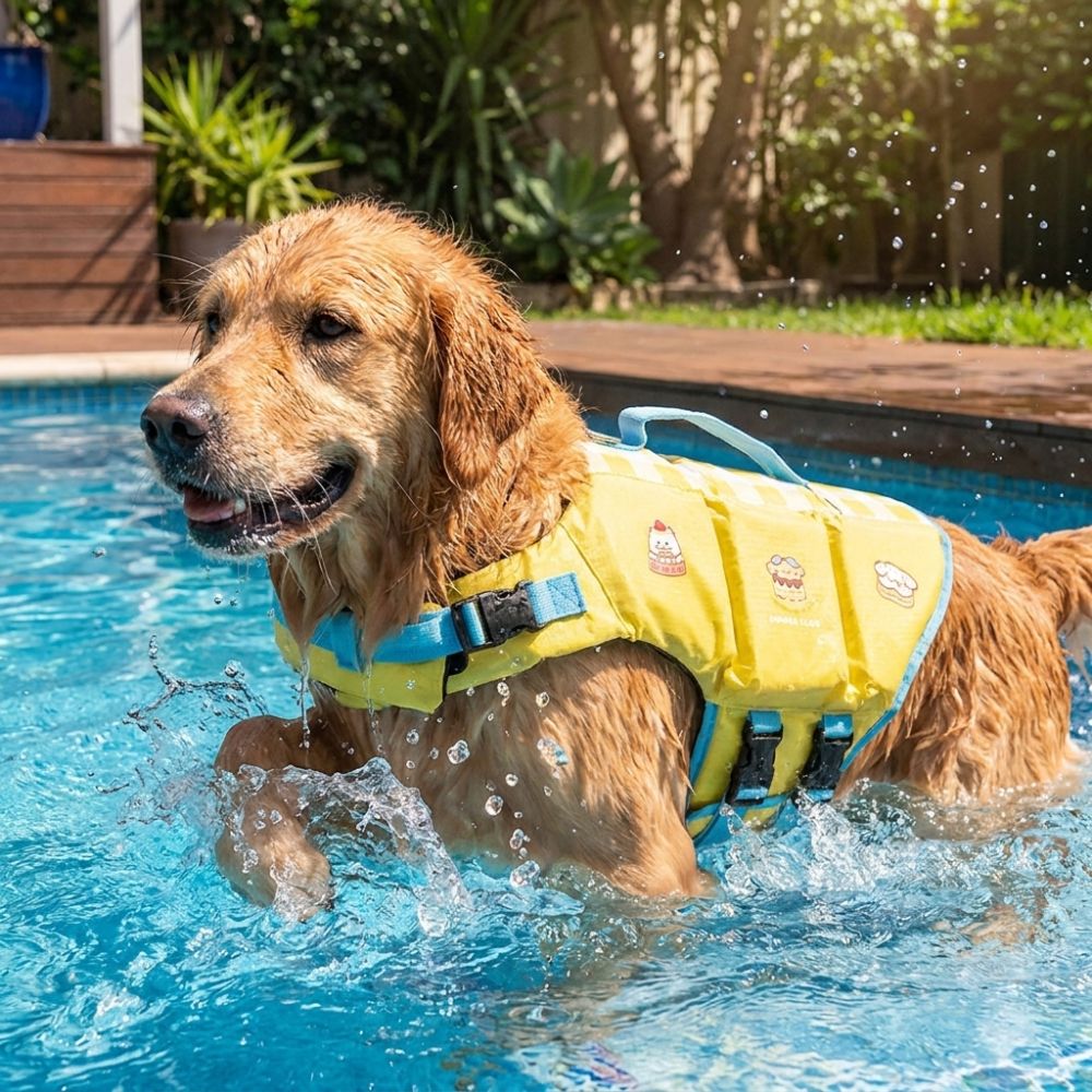 Dog Life Jacket - Waterproof Dog Life Jacket Adjustable High