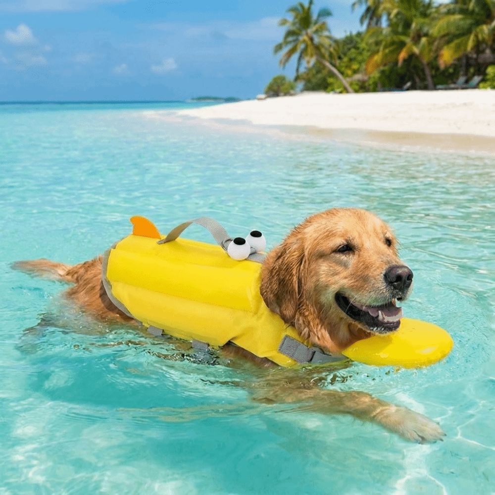 Dog Life Jacket - Adjustable Dog Life Jacket Waterproof High