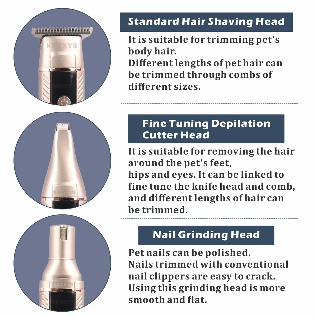 Pet Hair Trimmer 3in1 Professi - Pet Supplies For Less ulasan dan harga