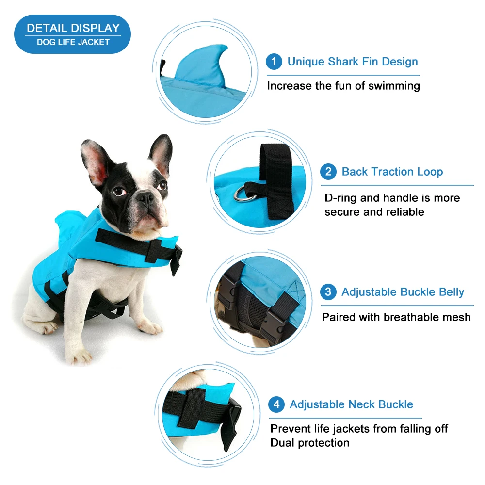 2026 Shark Fin Dog Life Jacket - Dog Life Jacket ulasan dan harga