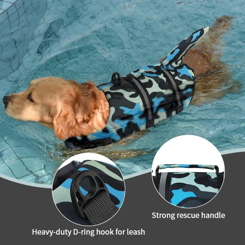 Dog Life Jacket Shark Ripstop  - Dog Life Jacket ulasan dan harga